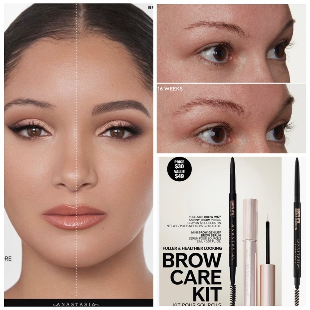 NWT Anastasia Beverly Hills Brow Care Kit - Ebony